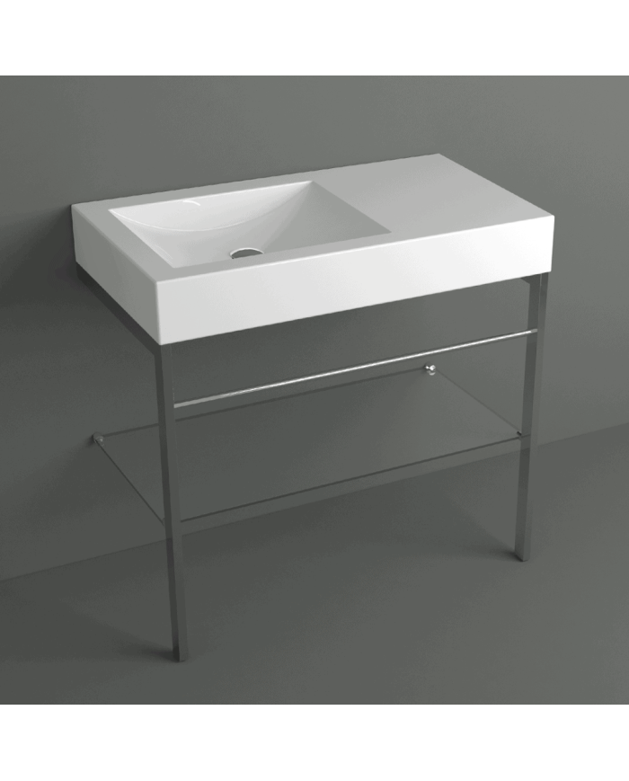colonne lavabo simas | Frozen 90 cm design carré