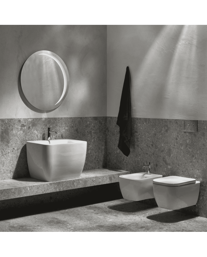 Lavabo suspendu Simas | Céramique artisanale italienne