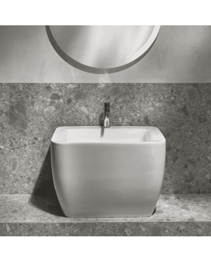 Lavabo suspendu Simas | Céramique artisanale italienne