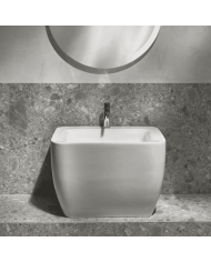 Lavabo suspendu Simas | Céramique artisanale italienne