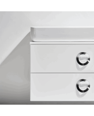 commode suspendue simas | Meuble salle de bain italien