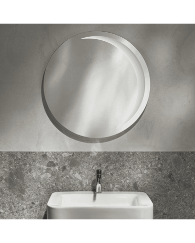 miroir rétro éclairé Simas | Miroir rond 80cm