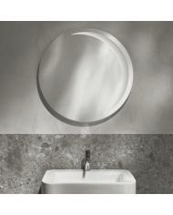 miroir rétro éclairé Simas | Miroir rond 80cm