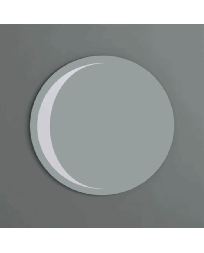 miroir rétro éclairé Simas | Miroir rond 80cm