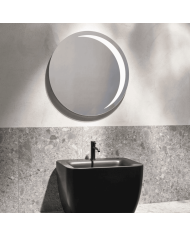 miroir rétro éclairé Simas | Miroir rond 80cm