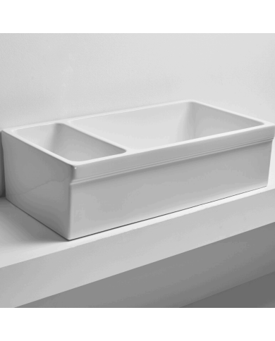 évier cuisine simas | Céramique artisanale 90 cm