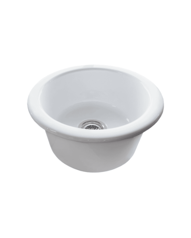 évier cuisine simas | Céramique ronde 45 cm italienne