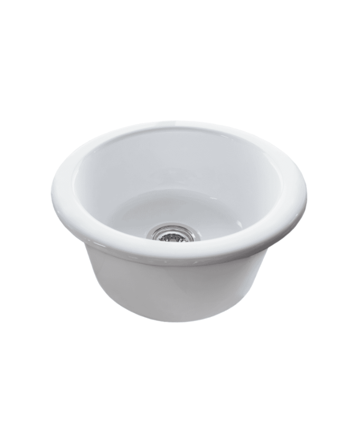 évier cuisine simas | Céramique ronde 45 cm italienne