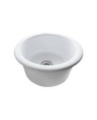 évier cuisine simas | Céramique ronde 45 cm italienne