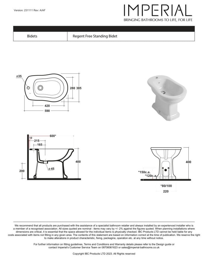 Bidet - Regent Imperial