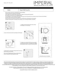 cuvette suspendue imperial | Regent Blanc Haut de Gamme