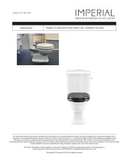 cuvette monobloc imperial | Regent Blanc & Finitions
