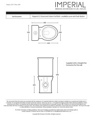 cuvette monobloc imperial | Regent Blanc & Finitions