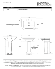 Lavabo Imperial 61 cm | Carlyon rétro blanc