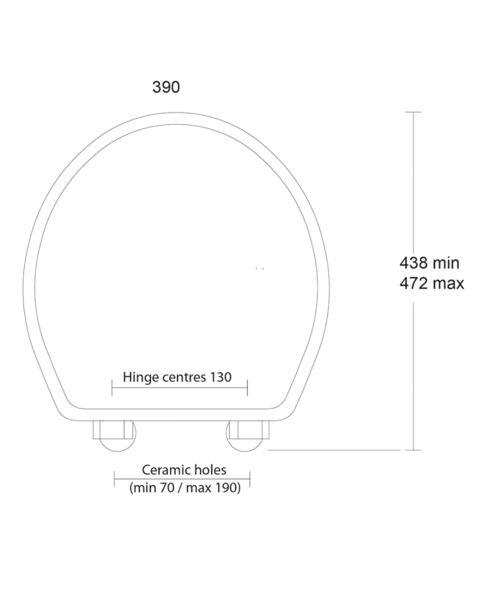 Abattant Oval Radcliffe - Imperial