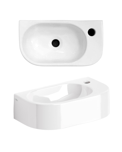 lave mains clou | Série InBe céramique blanche