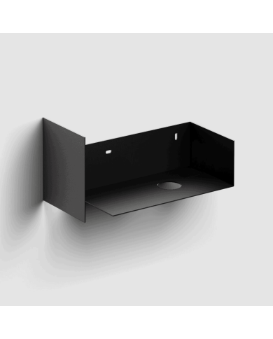 armoire salle de bain clou | Flush 3 noire