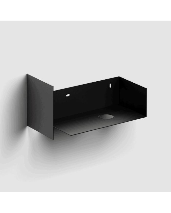 armoire salle de bain clou | Flush 3 noire