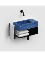armoire salle de bain clou | Flush 3 noire