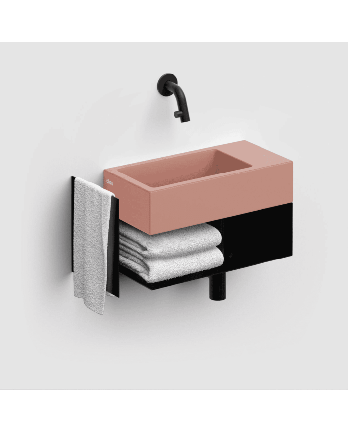 armoire salle de bain clou | Flush 3 noire
