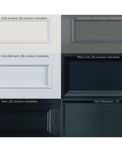 Meuble pour lavabo double + miroir Harbury Aqua Prestige