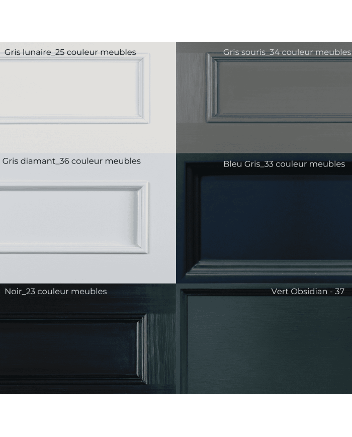 Meuble pour lavabo double + miroir Harbury Aqua Prestige