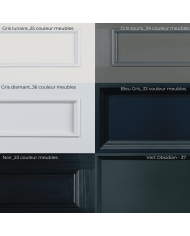 Meuble pour lavabo double + miroir Harbury Aqua Prestige