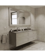 Meuble lavabo 2 vasques et miroir Astoria Aqua Prestige