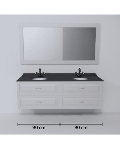 meuble lavabo 2 vasques astoria | Aqua Prestige Belgique