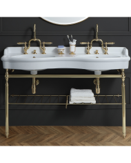 Lavabo double vasque - Bleu Provence 800 Lavabo double vasque - Bleu Provence 800