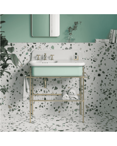 lavabo céramique bleu provence 80cm | Bleu Provence