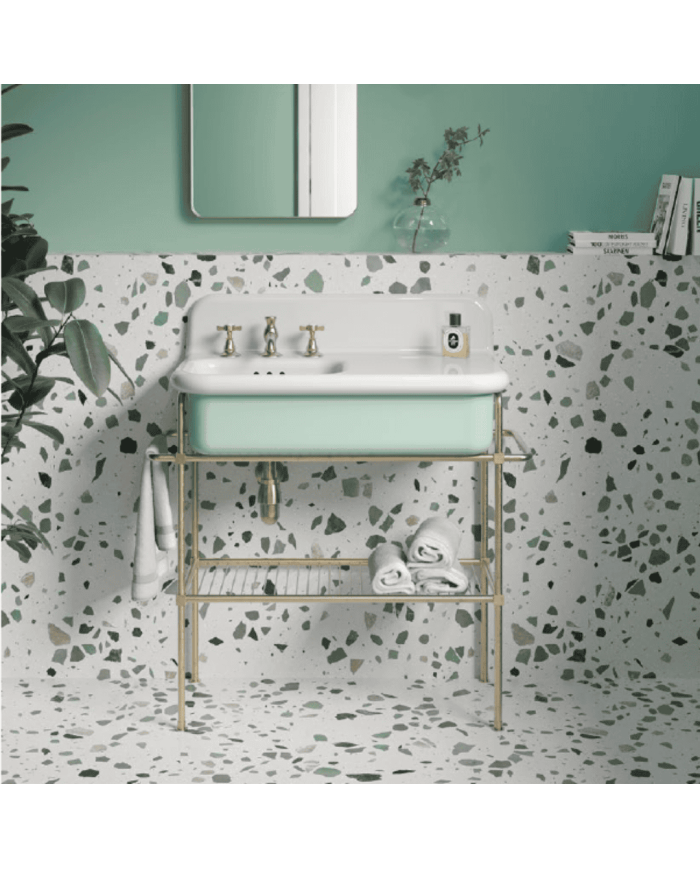 lavabo céramique bleu provence 80cm | Bleu Provence