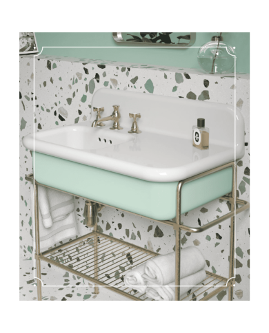 lavabo céramique bleu provence 80cm | Bleu Provence