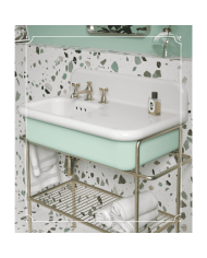 lavabo céramique bleu provence 80cm | Bleu Provence
