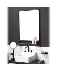 Miroir + étagère - Bleu Provence Miroir + étagère - Bleu Provence