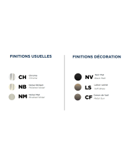 Mélangeur bain douche mural Croisillons Zéphyr - Horus