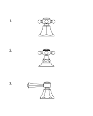 Mélangeur bain 4trous sur gorge Ascott - Horus
