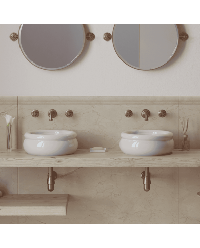 Countertop lavabo 40cm Romantica - Bleu Provence