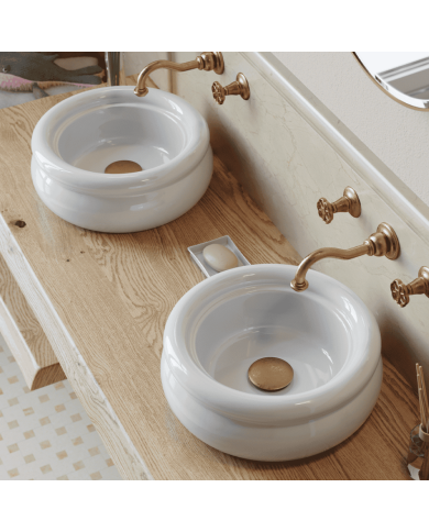 Countertop lavabo 40cm Romantica - Bleu Provence