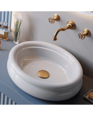 lavabo sur plan bleu provence | Romantica 56cm