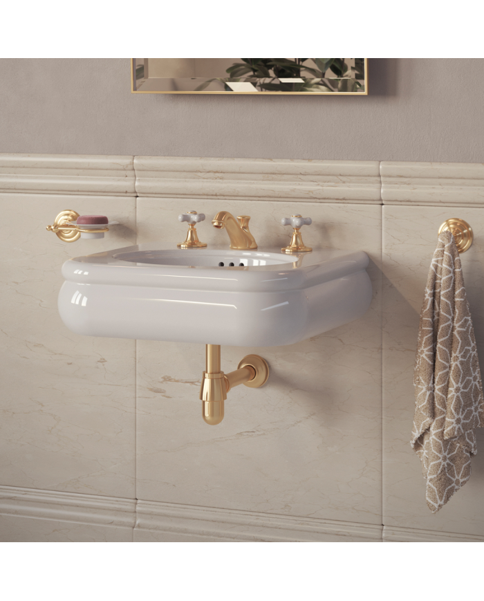 lavabo rétro bleu provence | Romantica 56cm