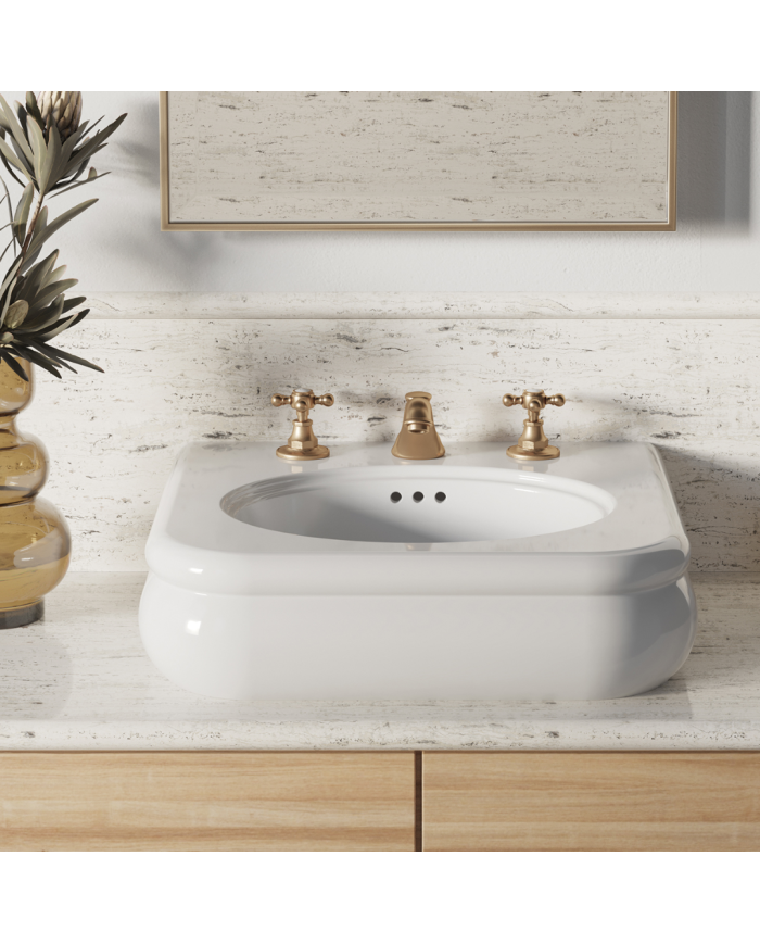 lavabo rétro bleu provence | Romantica 56cm