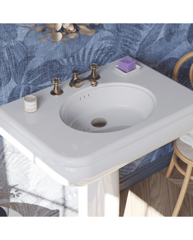 lavabo rétro bleu provence | Romantica 80cm Bleu Provence