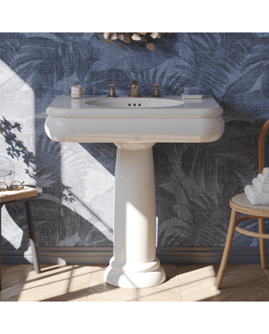 Medium lavabo 80cm Romantica - Bleu Provence