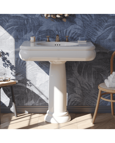 lavabo rétro bleu provence | Romantica 80cm Bleu Provence