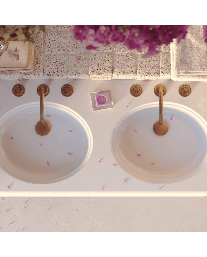 lavabo double bleu provence | Romantica 120cm