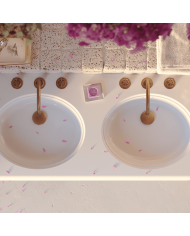 lavabo double bleu provence | Romantica 120cm