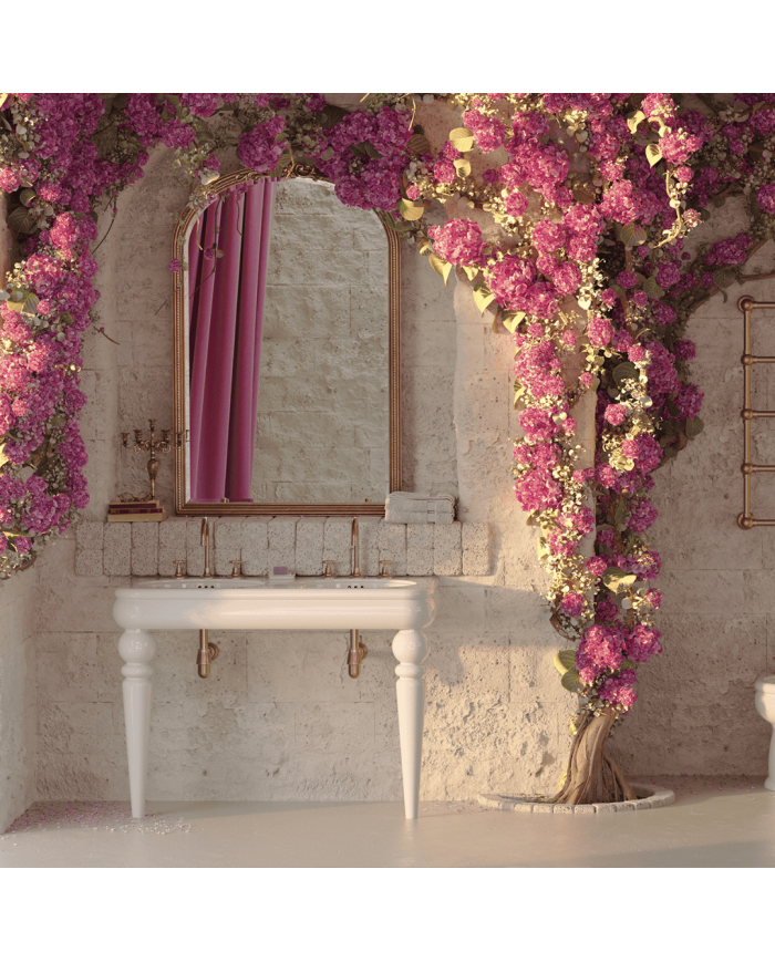 lavabo double bleu provence | Romantica 120cm