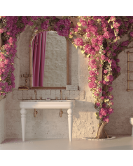 lavabo double bleu provence | Romantica 120cm