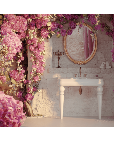 Lavabo 100cm Bleu Provence | Romantica Rétro